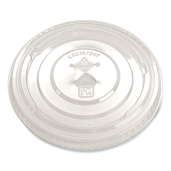 Fabri-Kal Greenware Cold Drink Lids, X-Slot, Fits 16 oz to 24 oz Cup, Clear, 1000PK LKC1624FX - main